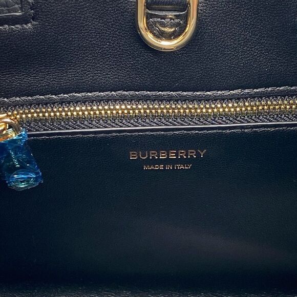 Burberry Black Mini Frances TB Plaque Tote Bag - Picture 11 of 16